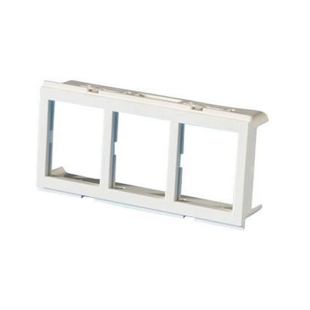 Ortronics ADAPTER FOR MINI-MOD MODULAR, FURNITURE BEZEL TRACJACK, FOG WHITE 42100009